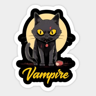 Vampire Cat Sticker